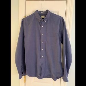 J CREW slim long sleeve button down, EUC size L